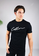 Cotton District COTTON SIGNATURE T-SHIRT  BLACK