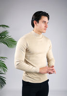 Cotton District COTTON TURTLENECK  BEIGE
