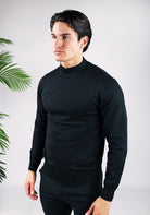 Cotton District COTTON TURTLENECK  BLACK