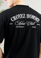 Cotton District CROYEZ ARTIST CLUB T-SHIRT  BLACK