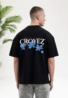 Cotton District CROYEZ BOTANIQUE T-SHIRT T-Shirts BLACK