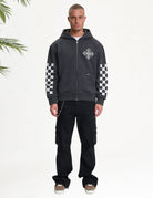 Cotton District CROYEZ CROSS ZIP HOODIE Hoodies ANTRA