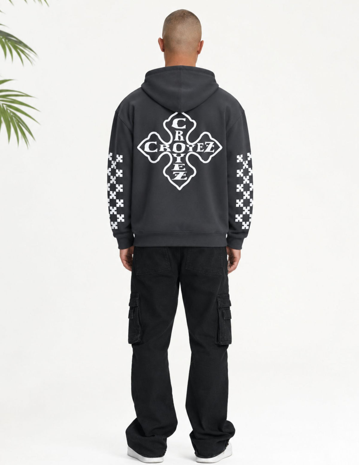 Cotton District CROYEZ CROSS ZIP HOODIE Hoodies ANTRA