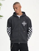 Cotton District CROYEZ CROSS ZIP HOODIE Hoodies ANTRA