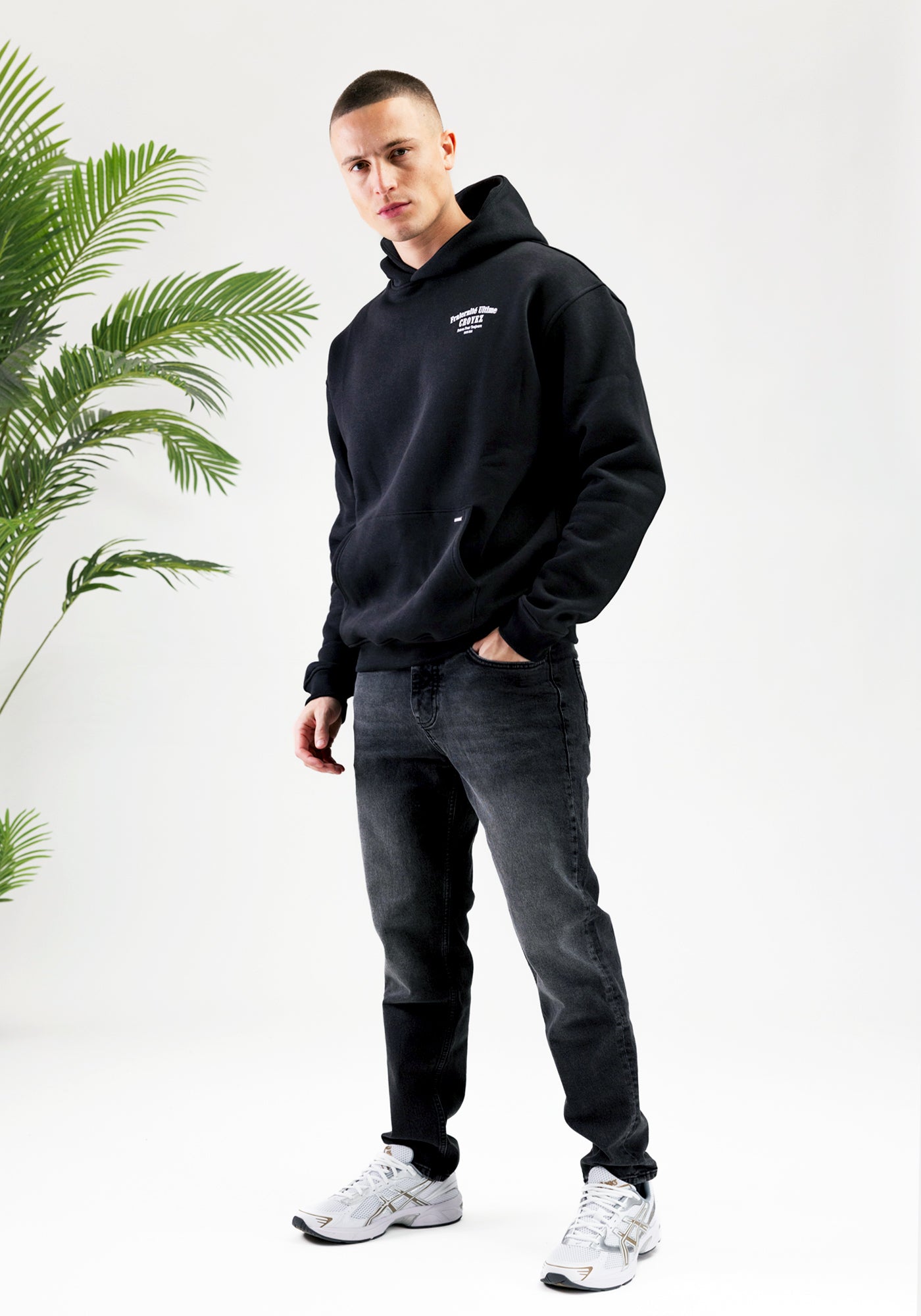 Cotton District CROYEZ FRATERNITE HOODIE  BLACK