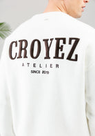 Cotton District CROYEZ GALLERY KNIT SWEATER  OFF WHITE