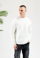 Cotton District CROYEZ GALLERY KNIT SWEATER  OFF WHITE