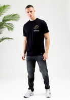 Cotton District CROYEZ GARDENER T-SHIRT  BLACK