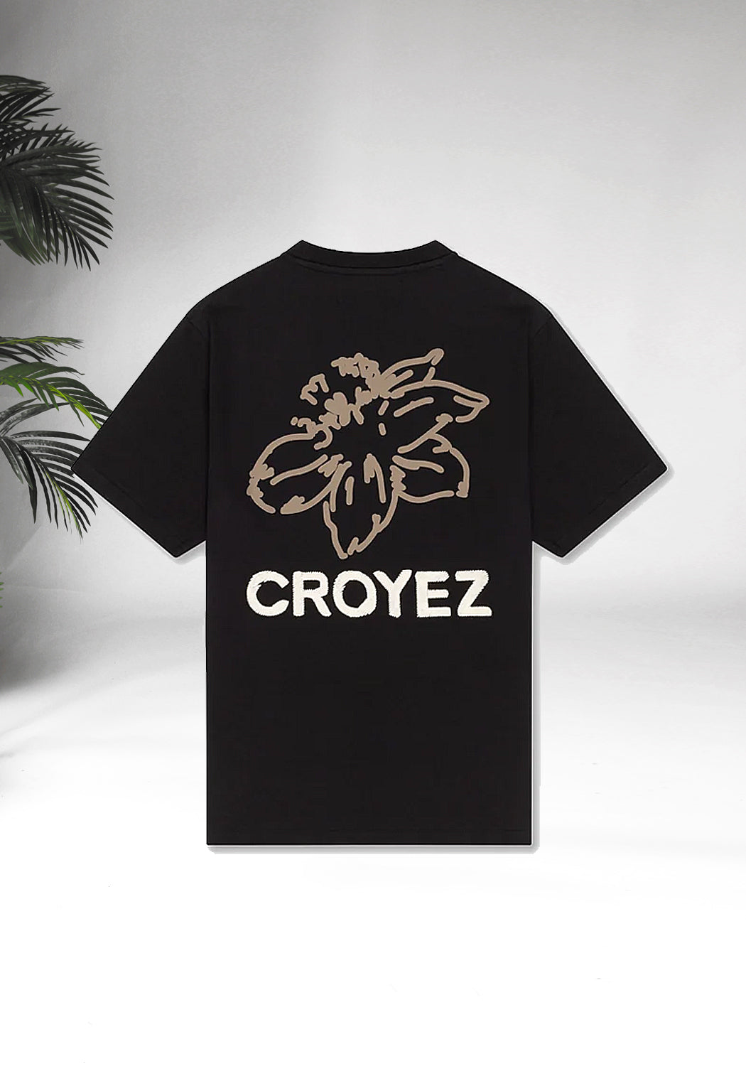 Cotton District CROYEZ GARDENER T-SHIRT  BLACK