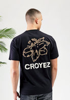 Cotton District CROYEZ GARDENER T-SHIRT  BLACK