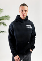 Cotton District CROYEZ SPRAYED ATELIER HOODIE  BLACK