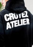 Cotton District CROYEZ SPRAYED ATELIER HOODIE  BLACK