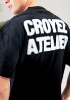 Cotton District CROYEZ SPRAYED ATELIER T-SHIRT T-Shirts BLACK
