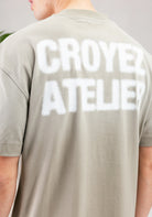 Cotton District CROYEZ SPRAYED ATELIER T-SHIRT T-Shirts DUSTY OLIVE