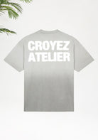 Cotton District CROYEZ SPRAYED ATELIER T-SHIRT T-Shirts LIGHT GREY