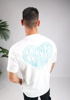 Cotton District CROYEZ STITCHED HEART T-SHIRT  WHITE