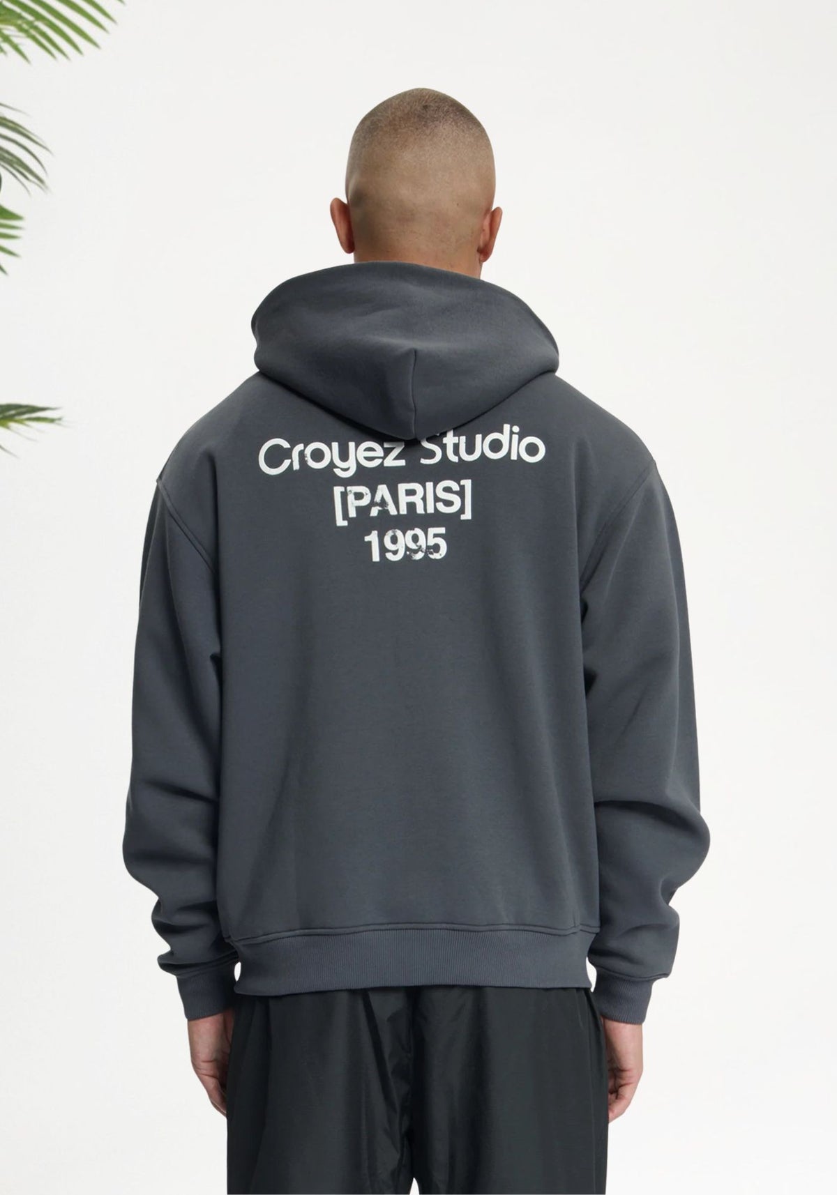 Cotton District CROYEZ STUDIO DAMAGED ZIP HOODIE Hoodies ANTRA