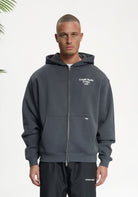 Cotton District CROYEZ STUDIO DAMAGED ZIP HOODIE Hoodies ANTRA