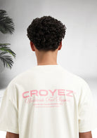 Cotton District CROYEZ WORLDWIDE SUPPLIER T-SHIRT  OFF WHITE