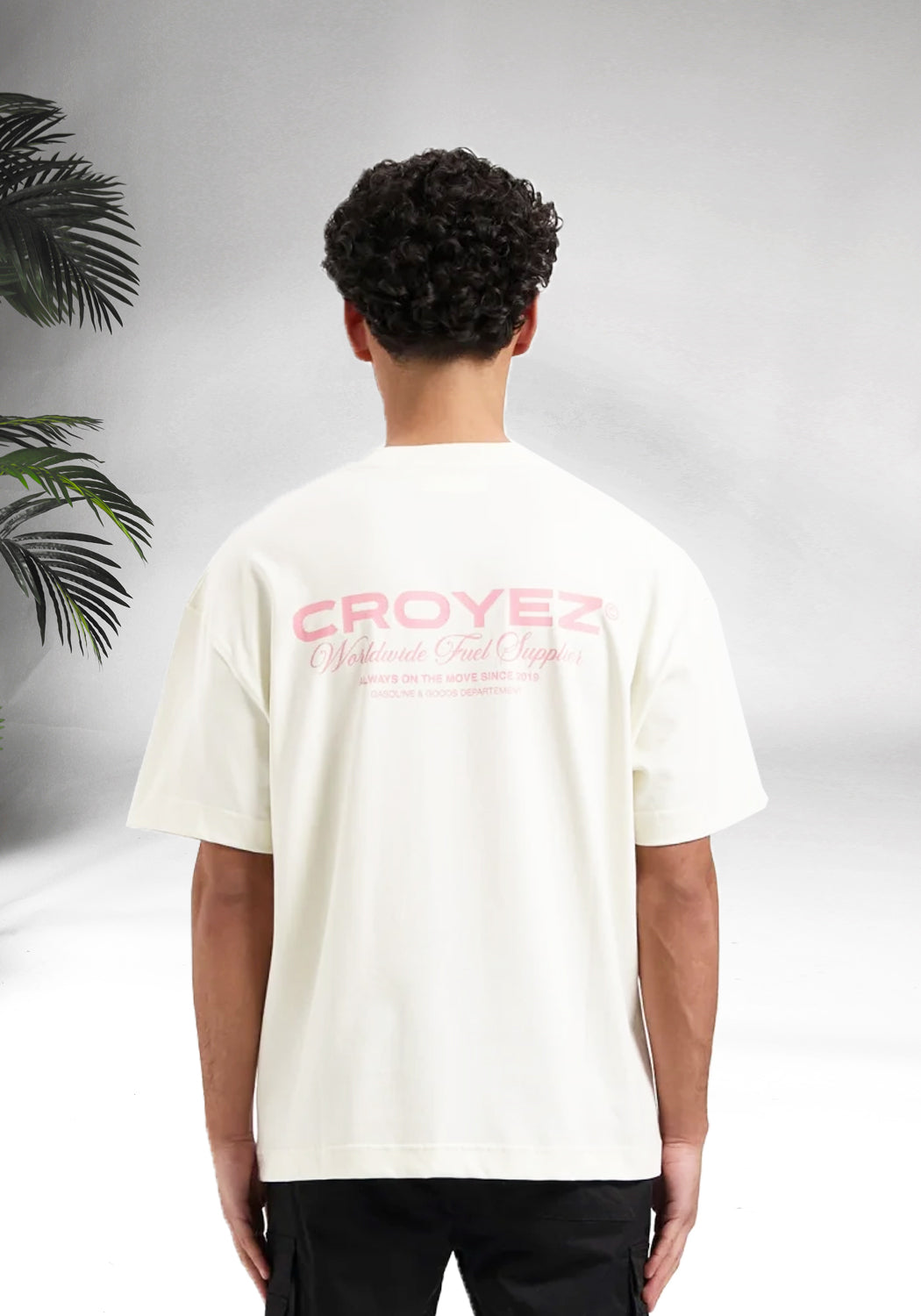 Cotton District CROYEZ WORLDWIDE SUPPLIER T-SHIRT  OFF WHITE