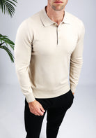 Cotton District CUBAN POLO  BEIGE