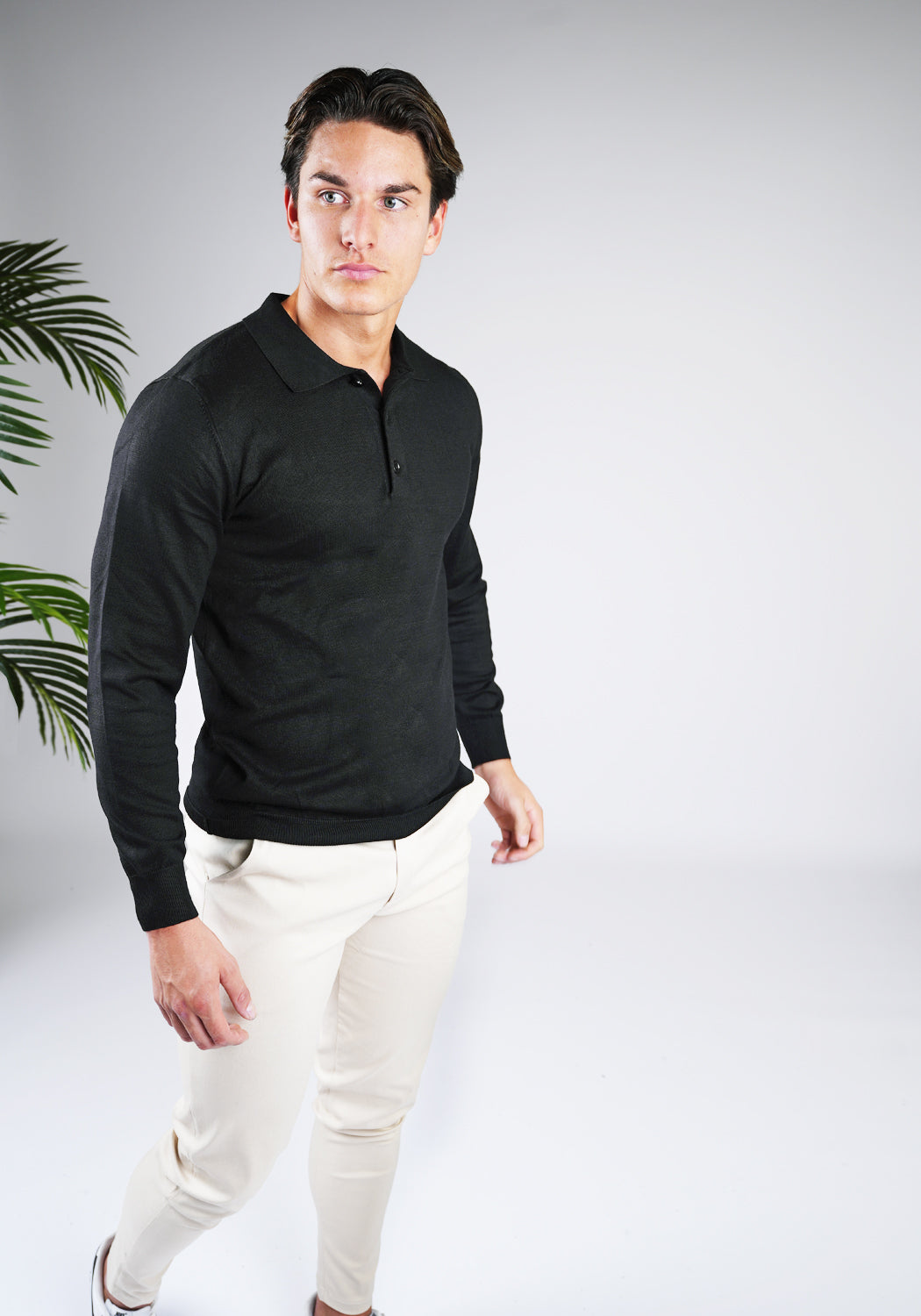 Cotton District CUBAN POLO  BLACK