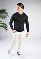 Cotton District CUBAN POLO  BLACK