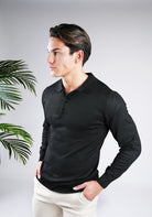 Cotton District CUBAN POLO  BLACK