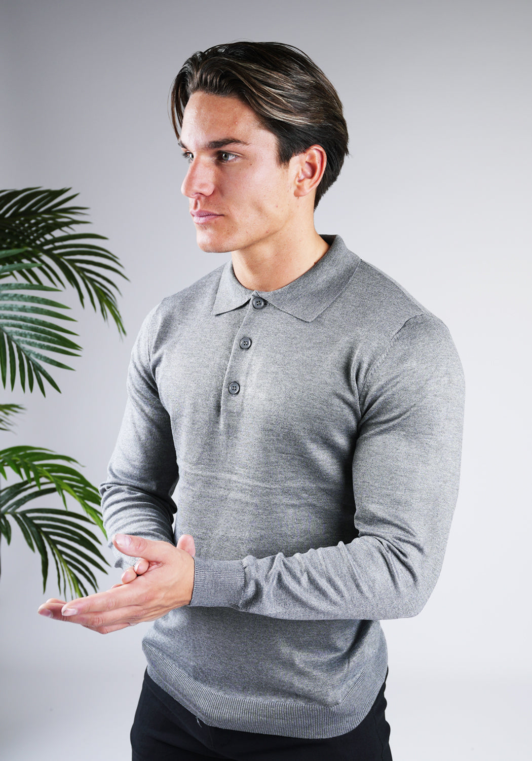 Cotton District CUBAN POLO  GREY