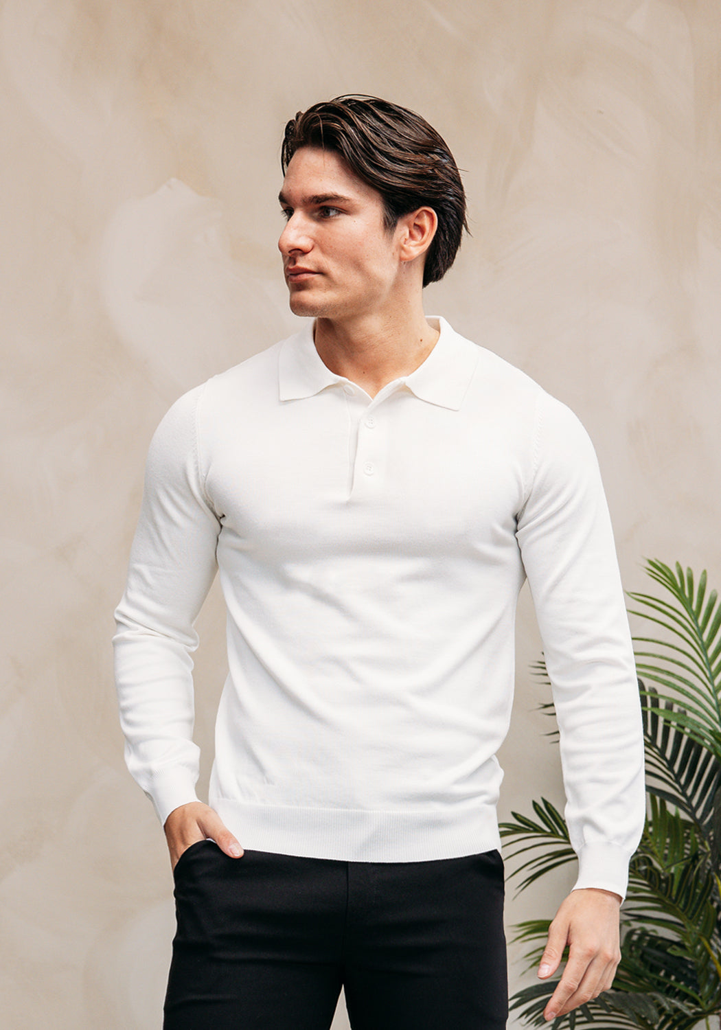 Cotton District CUBAN POLO  WHITE