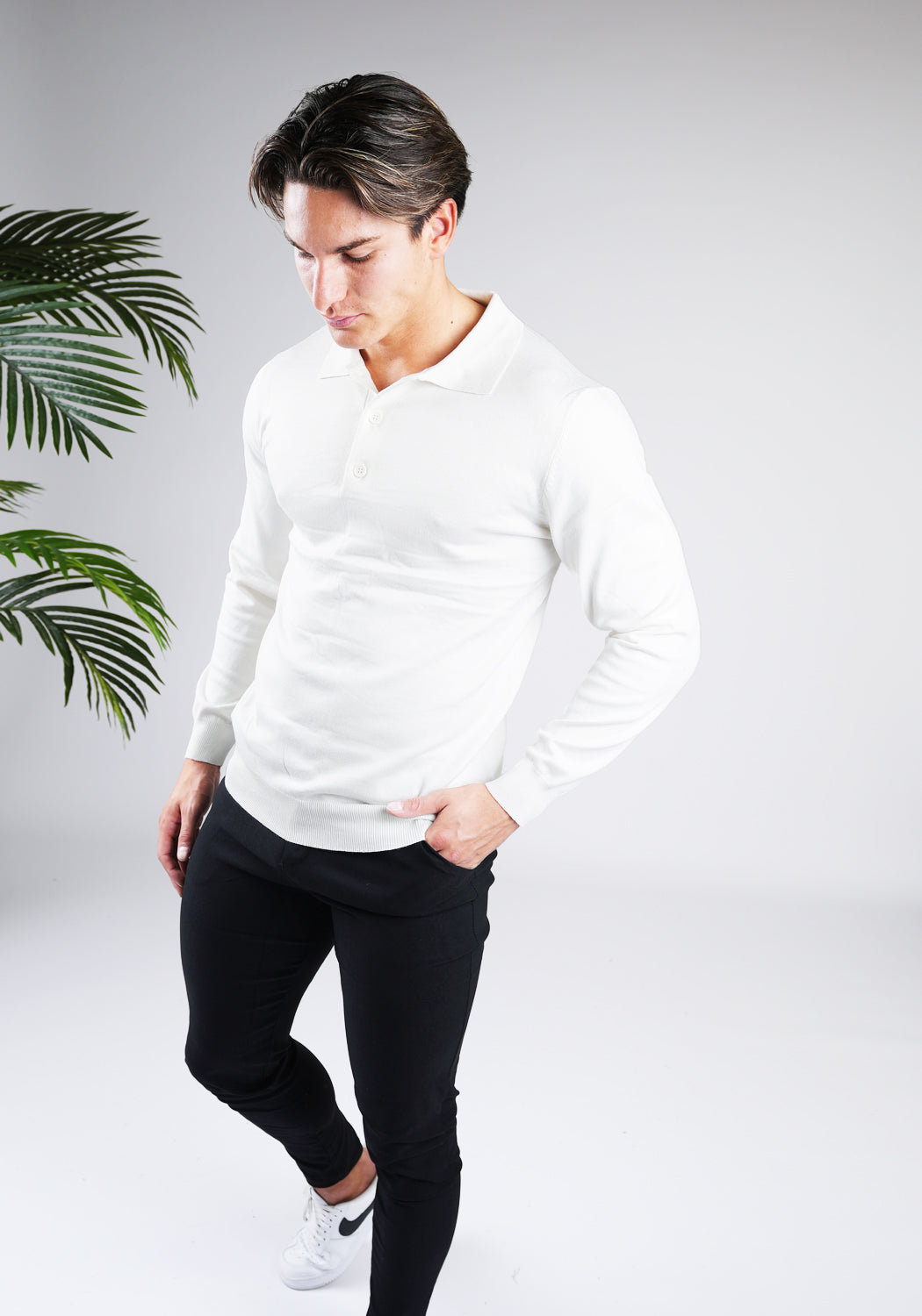 Cotton District CUBAN POLO  WHITE