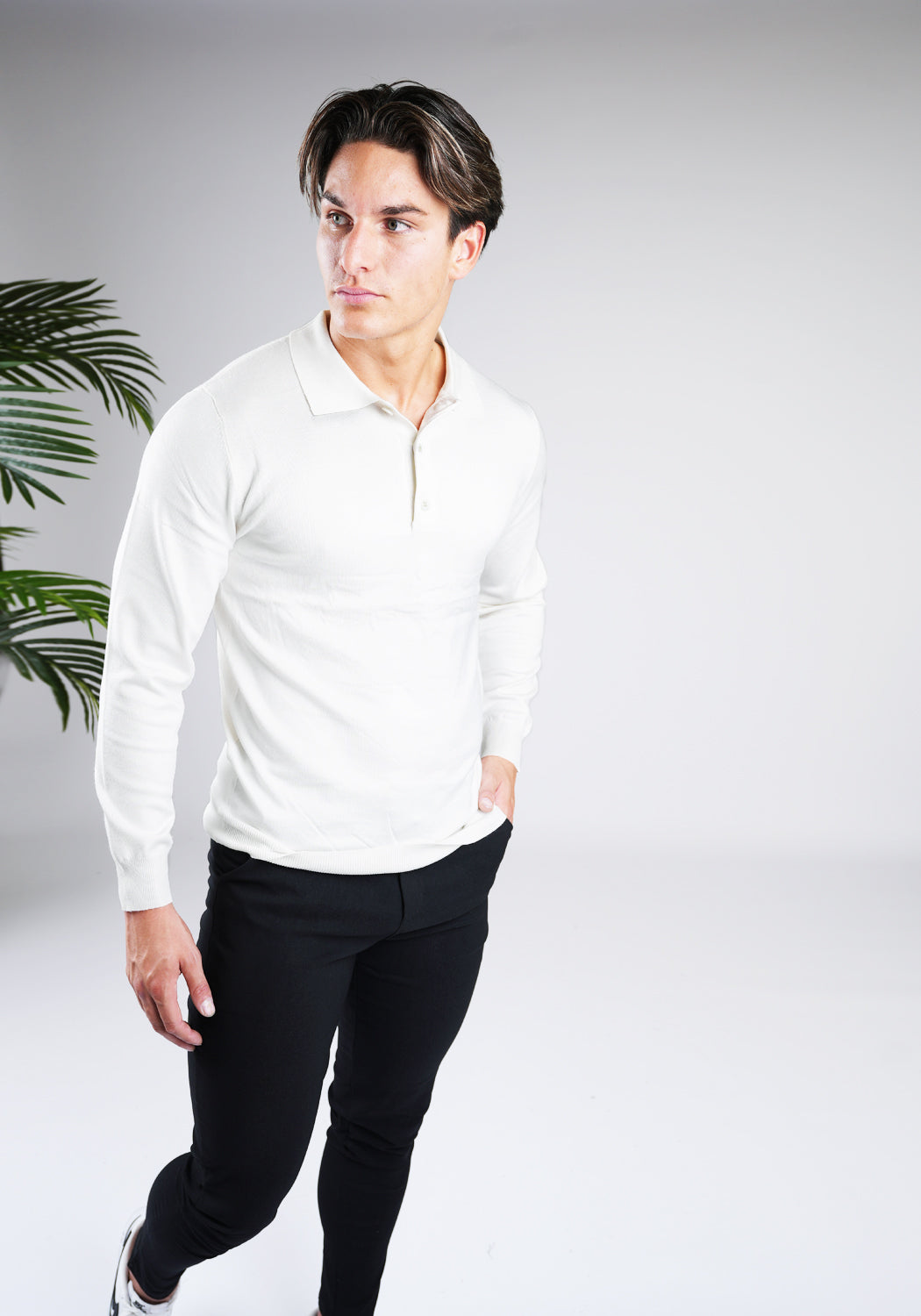 Cotton District CUBAN POLO  WHITE