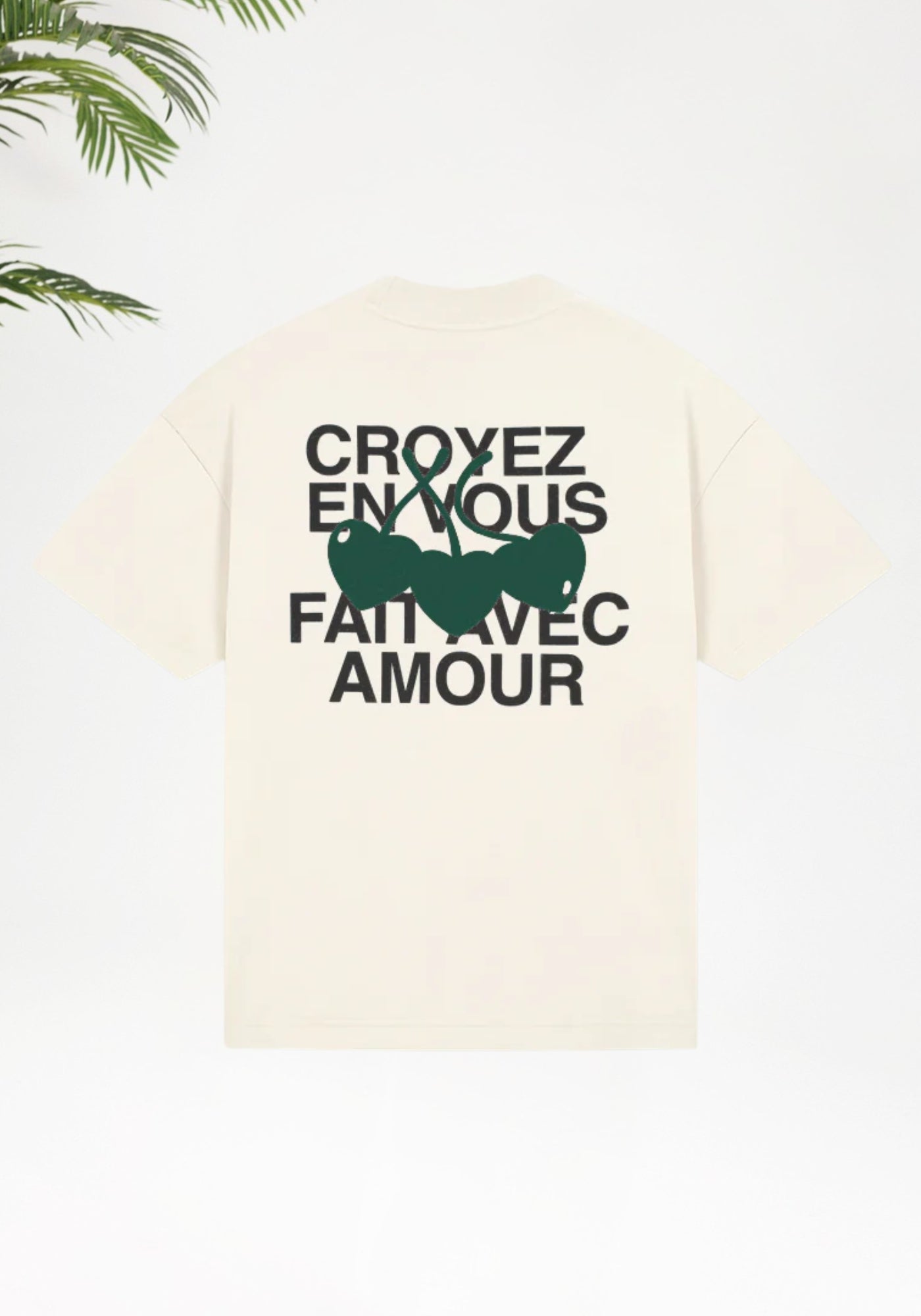 Cotton District Croyez Amour T-shirt T-Shirts OFF WHITE