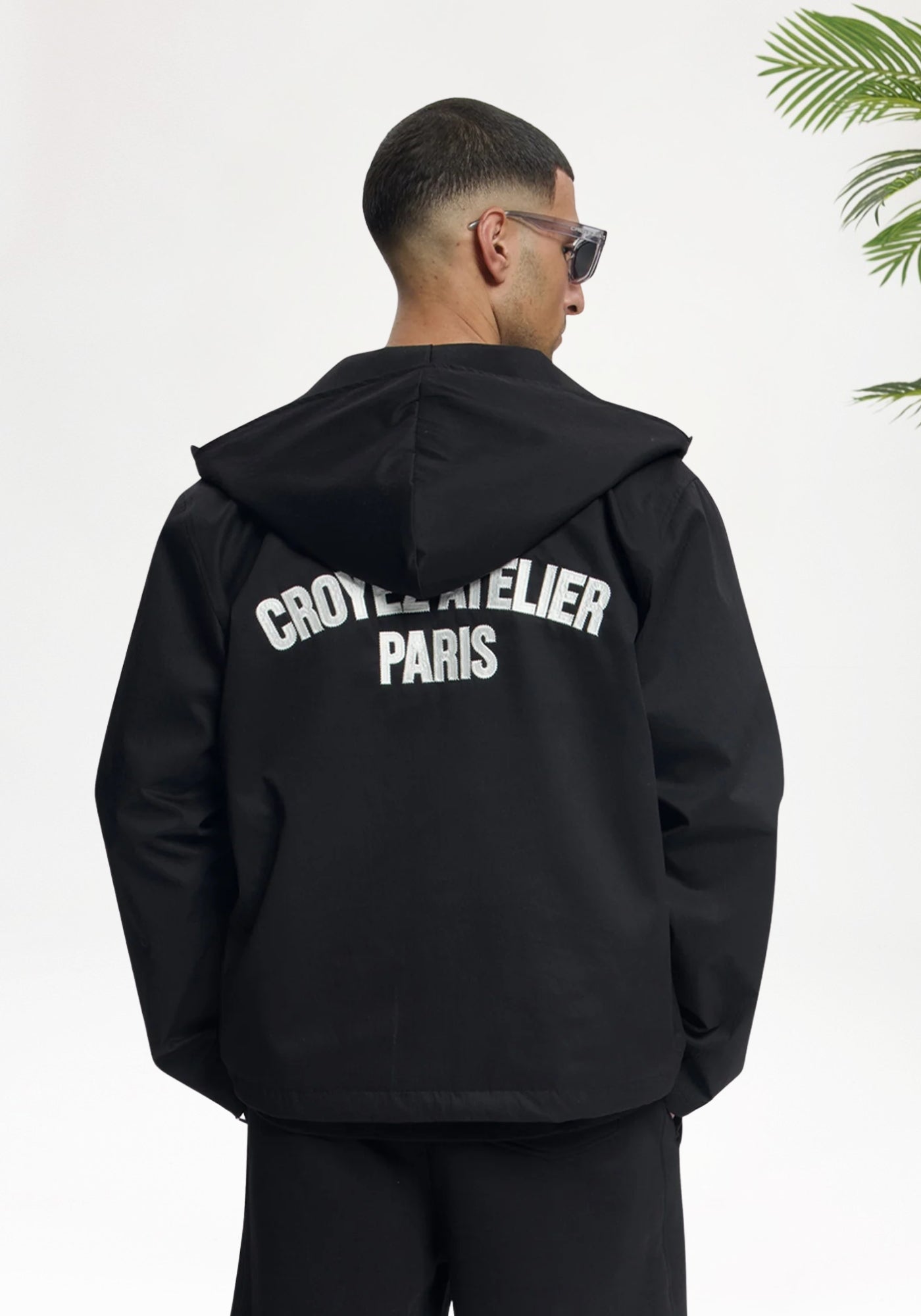 Cotton District Croyez Atelier Windbreaker Jackets & Bodywarmers BLACK