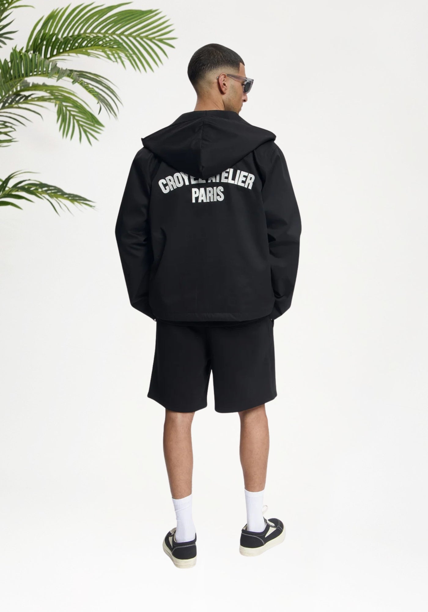 Cotton District Croyez Atelier Windbreaker Jackets & Bodywarmers BLACK