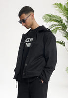Cotton District Croyez Atelier Windbreaker Jackets & Bodywarmers BLACK