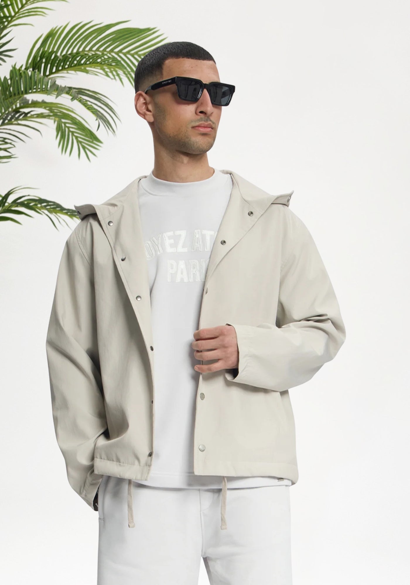 Cotton District Croyez Atelier Windbreaker Jackets & Bodywarmers GREY