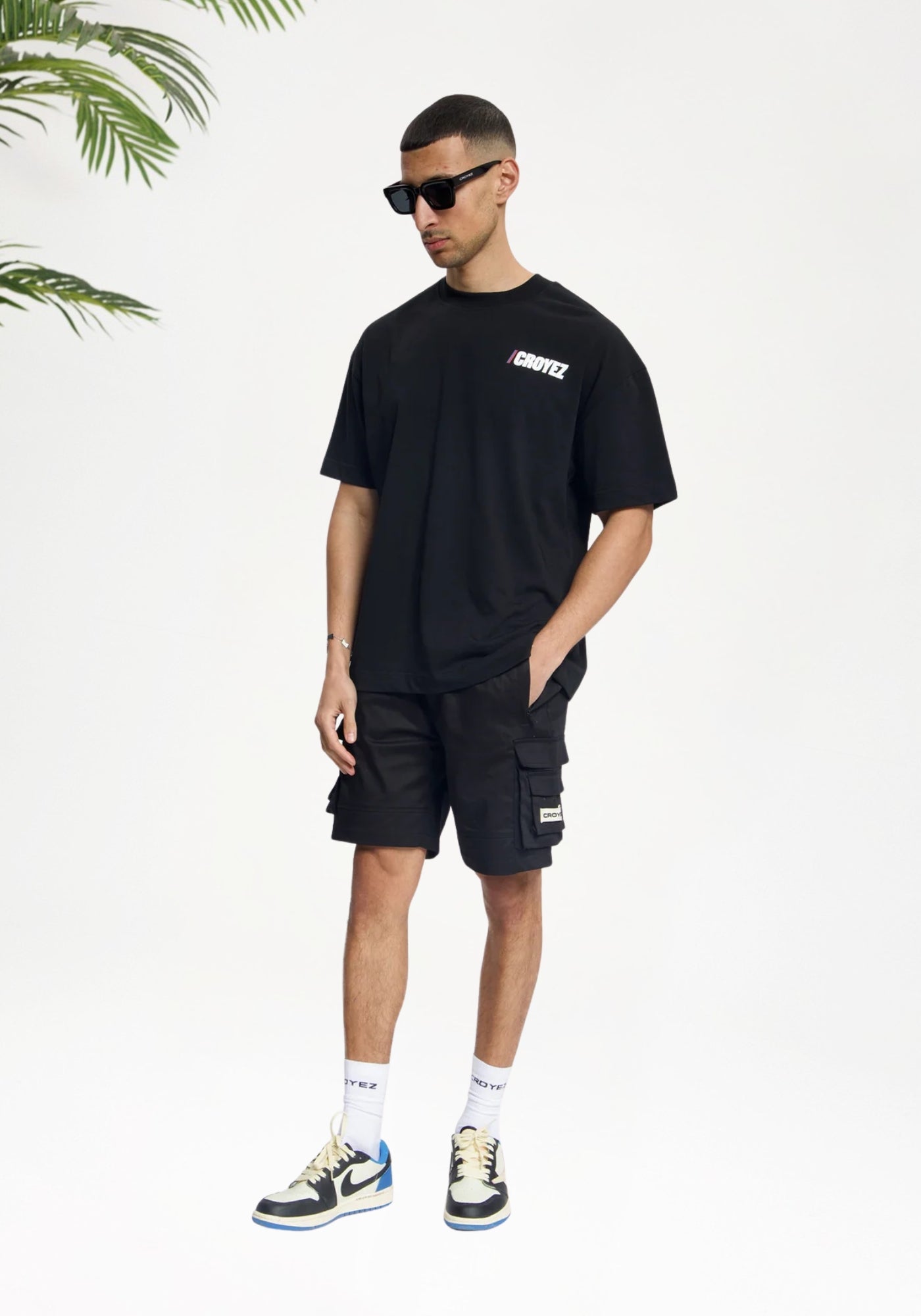 Cotton District Croyez Classic Cargo Shorts Shorts BLACK