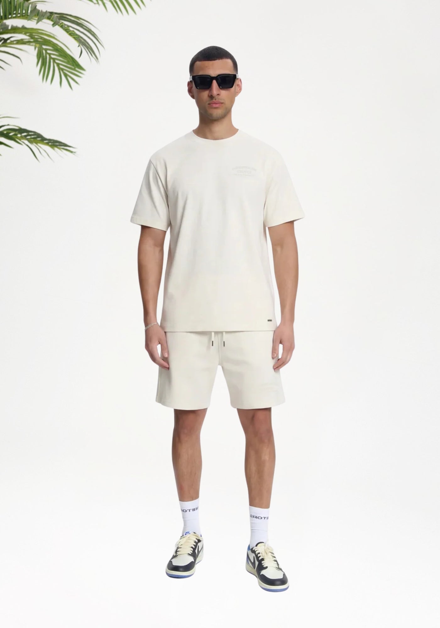 Cotton District Croyez Original Fraternite Shorts Shorts OFF WHITE