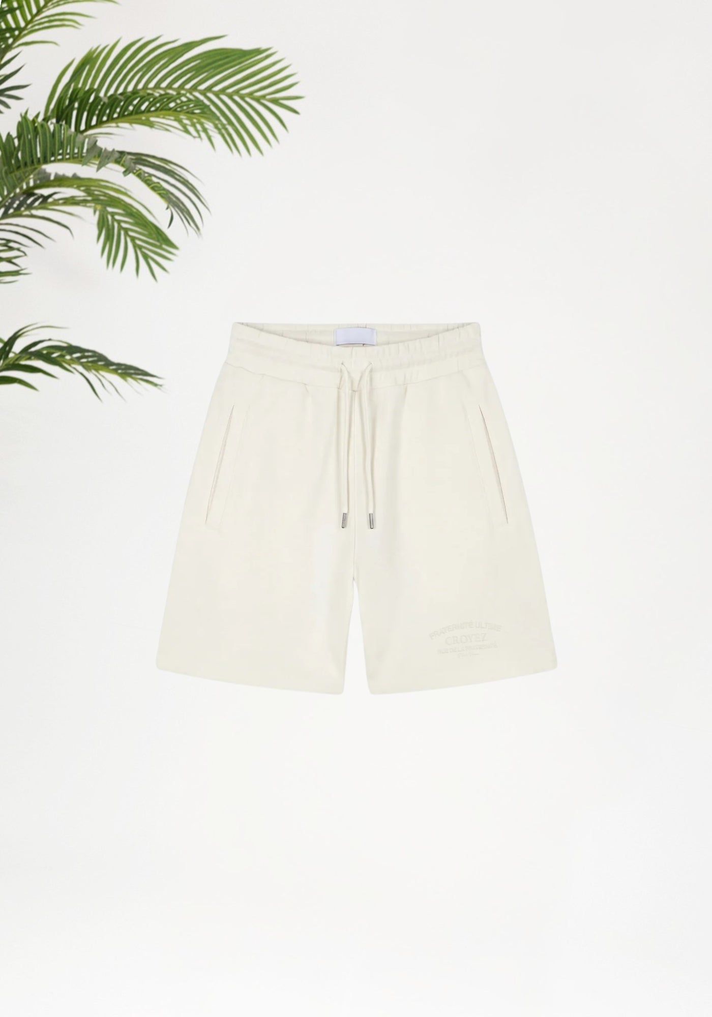 Cotton District Croyez Original Fraternite Shorts Shorts OFF WHITE