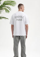 Cotton District Croyez Paris Knit T-shirt T-Shirts WHITE