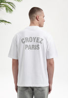 Cotton District Croyez Paris Knit T-shirt T-Shirts WHITE