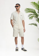 Cotton District Croyez Plisse Shirt T-Shirts OFF WHITE