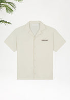 Cotton District Croyez Plisse Shirt T-Shirts OFF WHITE