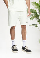 Cotton District Croyez Plisse Shorts Shorts OFF WHITE