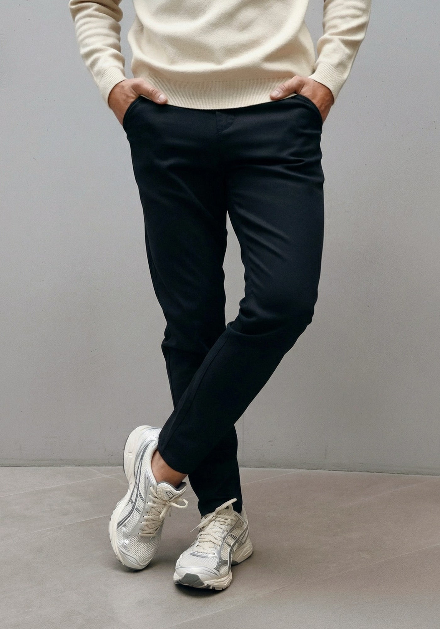 Cotton District DAILY CHINO  BLACK