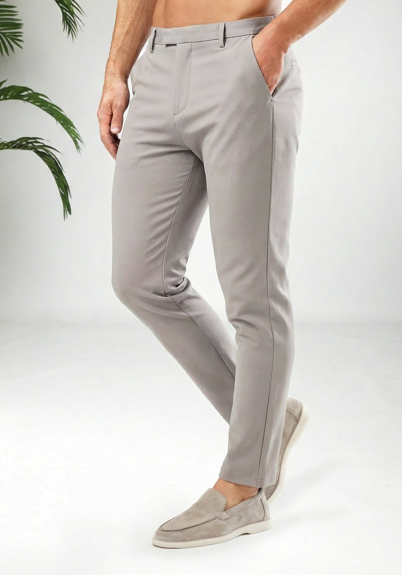 Cotton District DAILY CHINO  STONE GREY