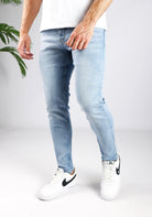 Cotton District EASY FIT JEANS  MID BLUE