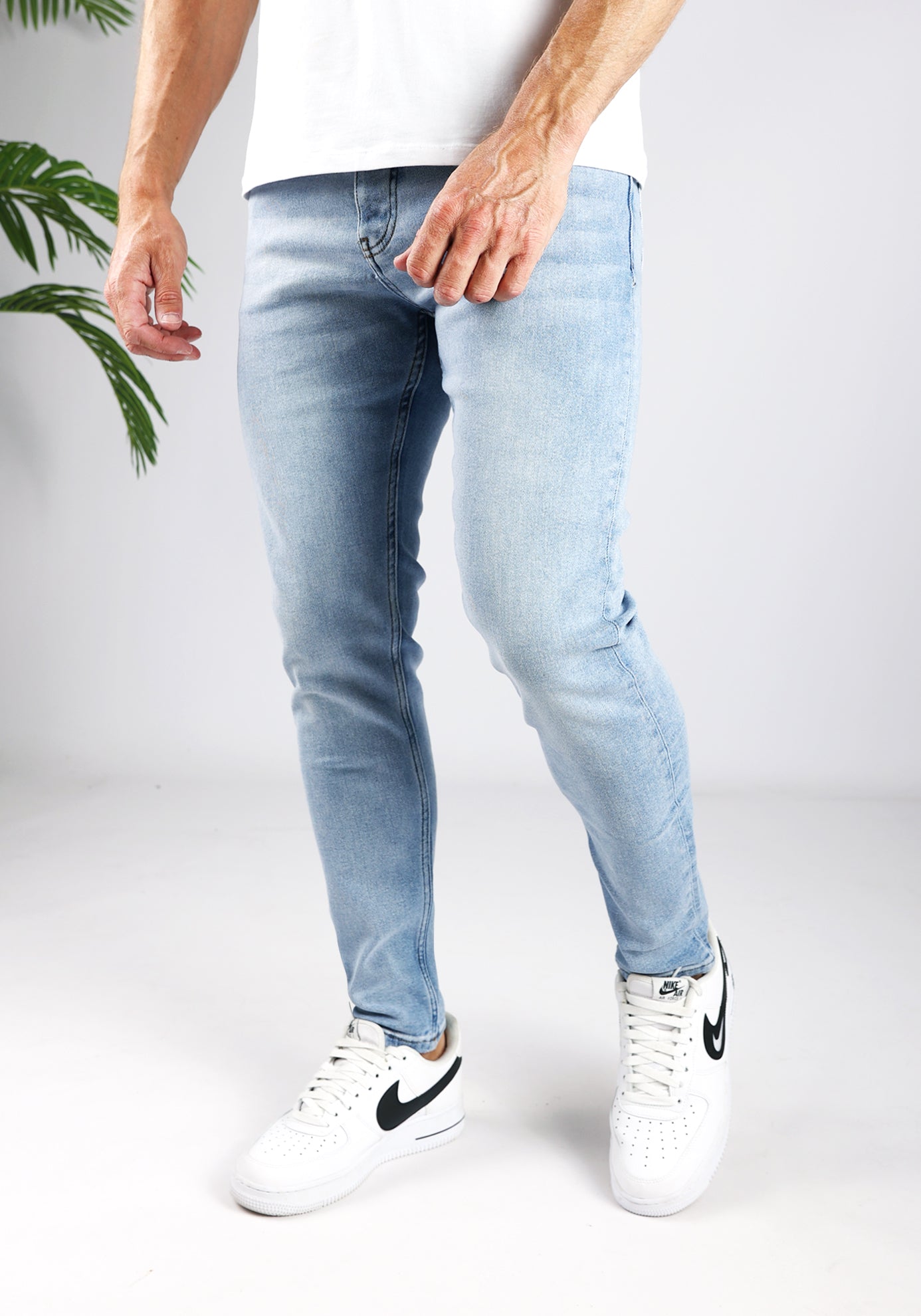 Cotton District EASY FIT JEANS  MID BLUE