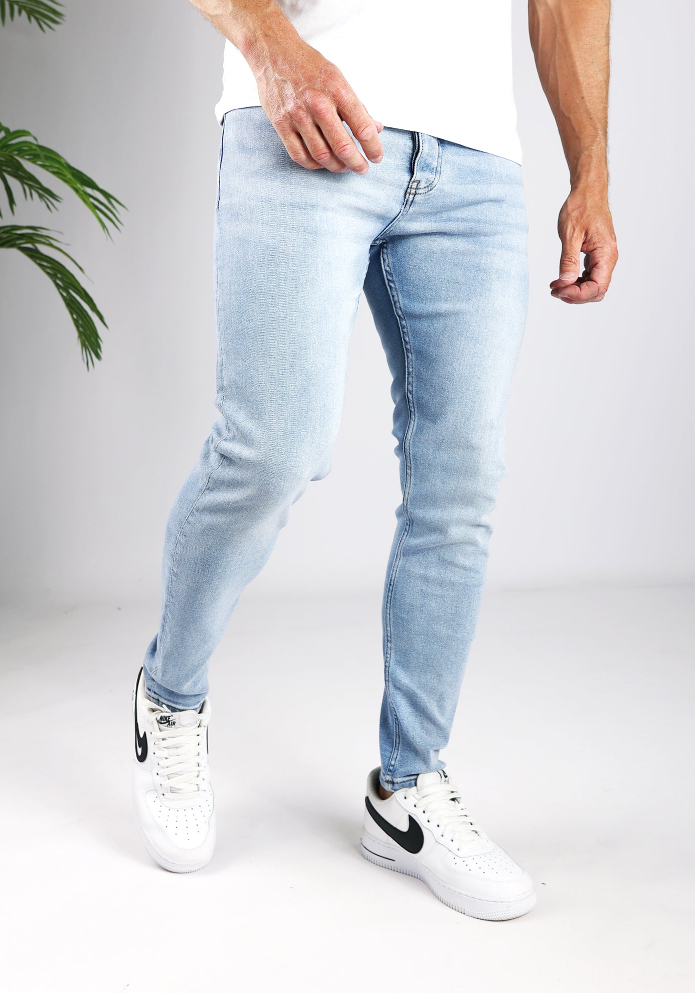 Cotton District EASY FIT JEANS  MID BLUE